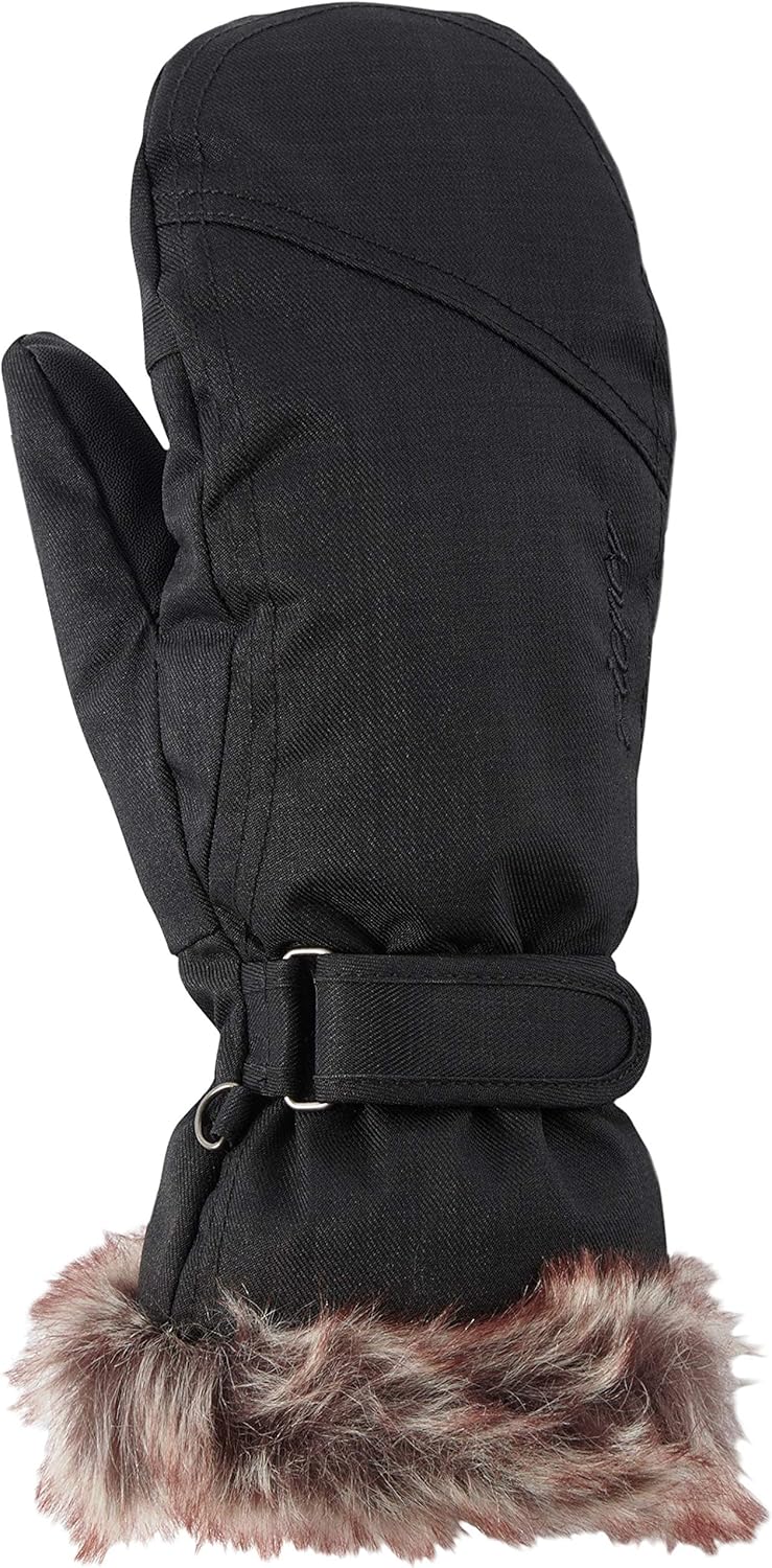 Ziener Damen KEM Mitten Lady Glove Ski-Handschuhe/Wintersport | Warm, Atmungsaktiv 8 black-stru, 8 b