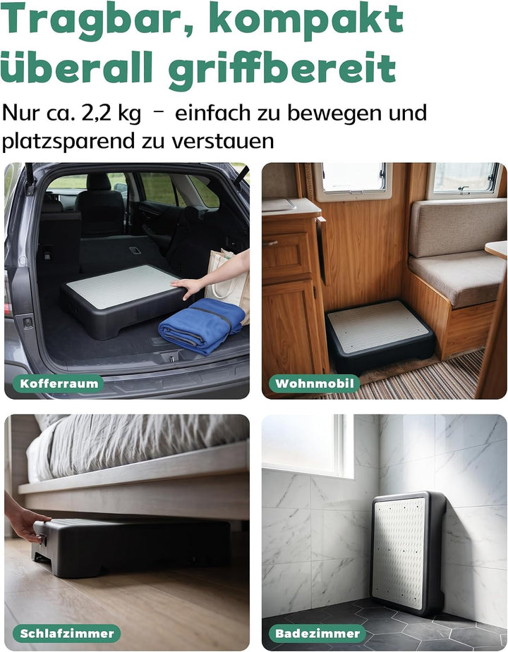 Nachleuchtende Trittstufe rutschfeste Halbstufe 3 Höhenverstellbar 250kg