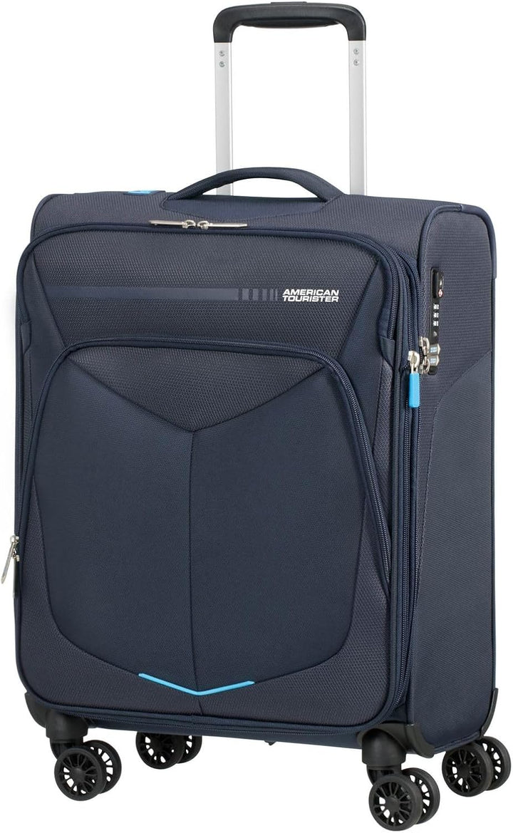 American Tourister Summerfunk Koffer, 55 cm, 46 Liter, Navy Spinner S Erweiterbar (55 cm - 46 L) Bla