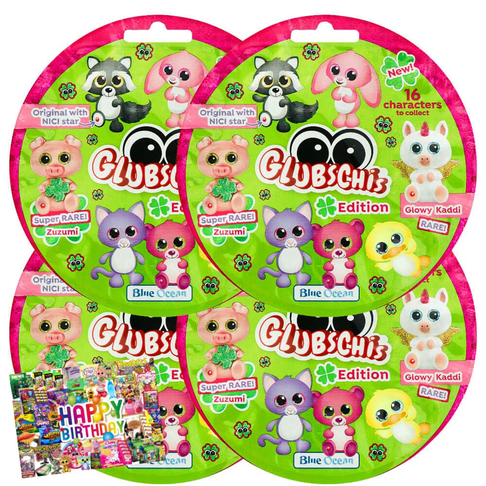 Bundle mit Blue Ocean Glubschis Sammelfigur Glück Serie 3 - Set Aauswahl - Glubschi Glitzer Figur -