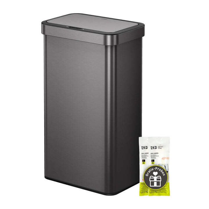 EKO NOVA 80L Mülleimer mit Sensor, Automatischer Küchenmülleimer, rechteckiger Bewegungssensor Abfal