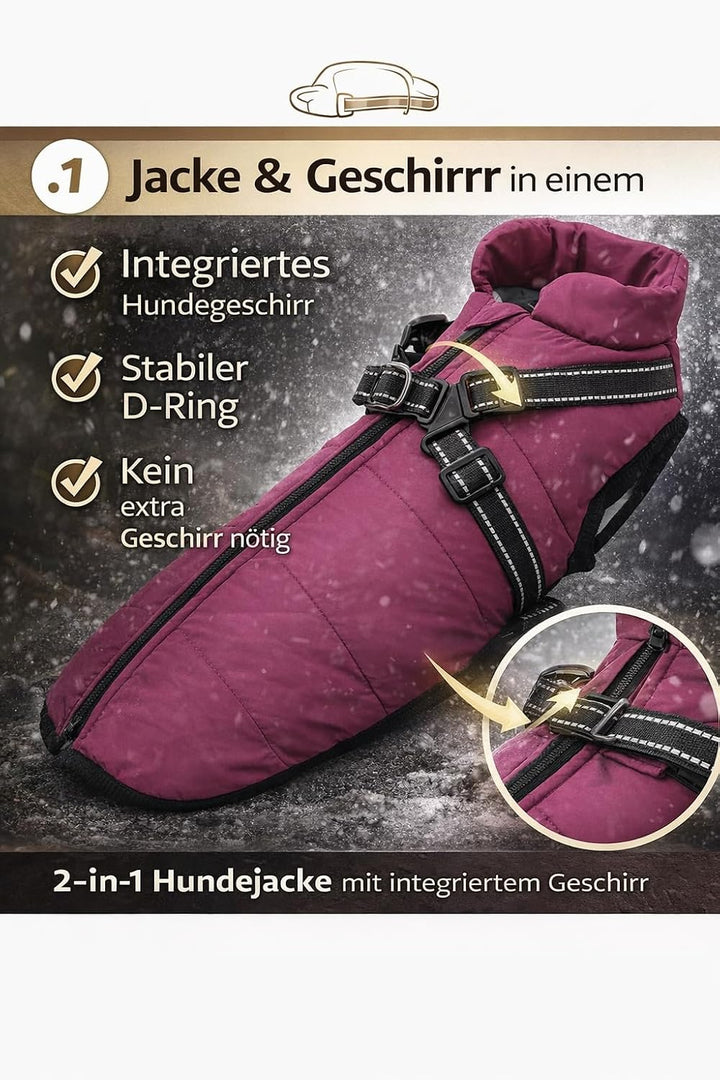 Hundejacke Winterweste Jacken Hundemantel Hundepullover Haustier Skifahren Kostüm Ärmellose Baumwoll