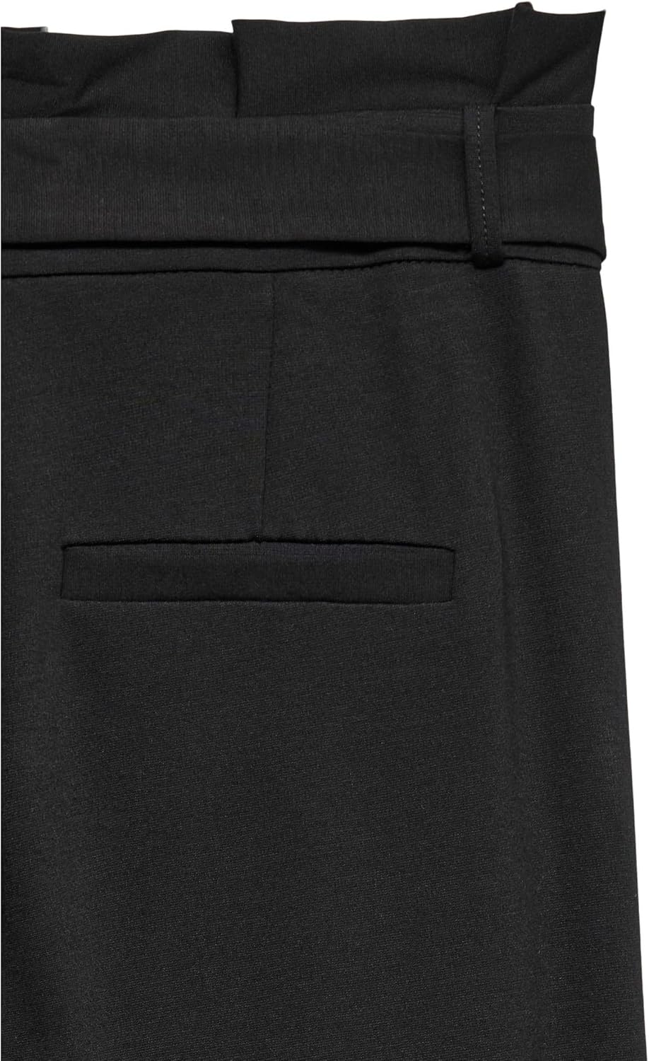 VERO MODA Damen Vmeva Hr Loose Paperbag PNT Ga Tall Noos Hose XS / 36L Schwarz, XS / 36L Schwarz