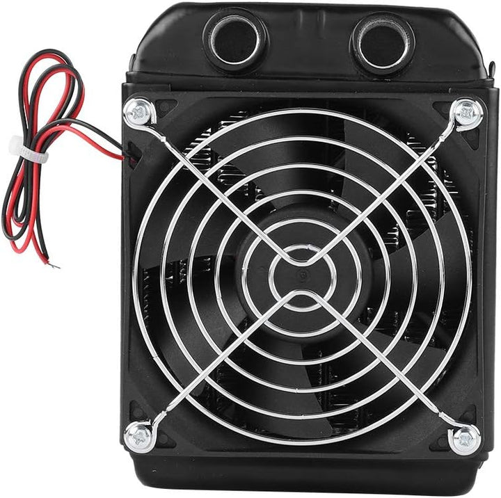ASHATA 90mm Aluminium Radiator, Kühlerlüfter Radiator - CPU Wasserkühlung 8 Röhren Aluminiumheizkörp