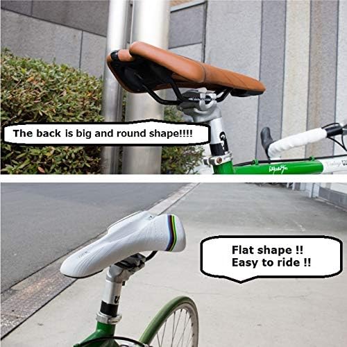 GORIX Bike Saddle Seat Comfortable Cushion with Rail Mountain Road Bicycle for Men and Women (A6-1)