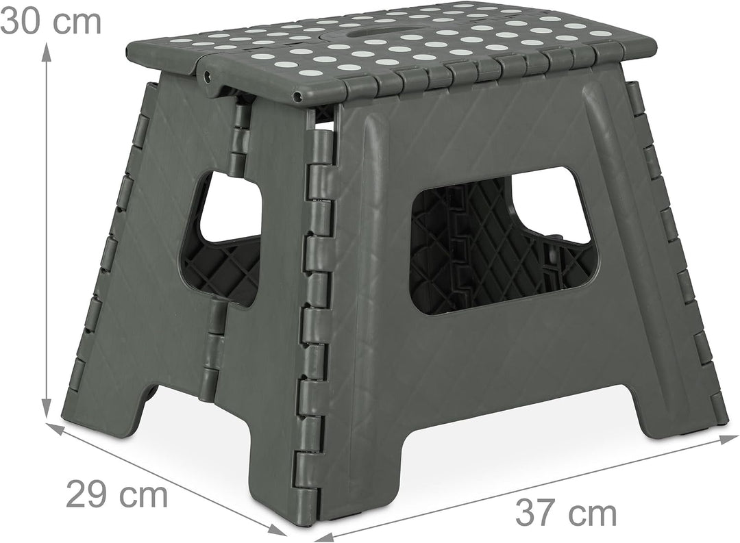 Relaxdays Klapphocker faltbar, 4er Set, Camping Hocker, Kinder Badhocker, bis 150 kg, Kunststoff, HB