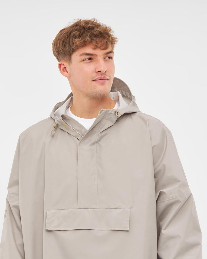 LARKSON Regenponcho Damen Herren – Lykke Einheitsgrösse Sand, Einheitsgrösse Sand
