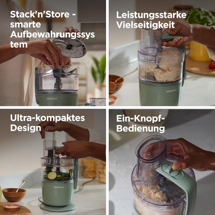Kenwood MultiPro Compact – Kompakte Küchenmaschine mit Express Serve, Edelstahlmesser, Schneid- und