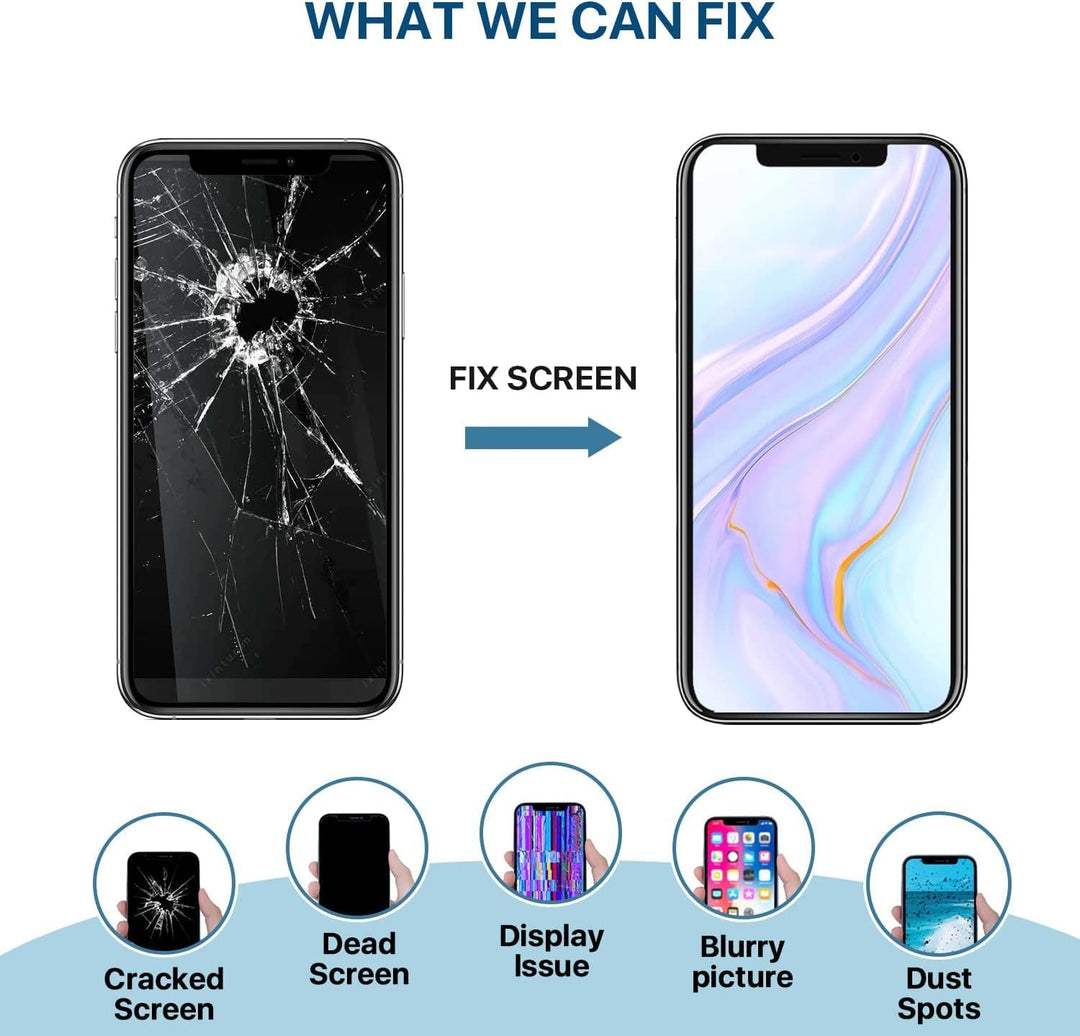 Hoonyer Display für iPhone 11 Pro, iPhone LCD Bildschirm Ersatz Digitizer Assembly mit 3D Touch, Fac