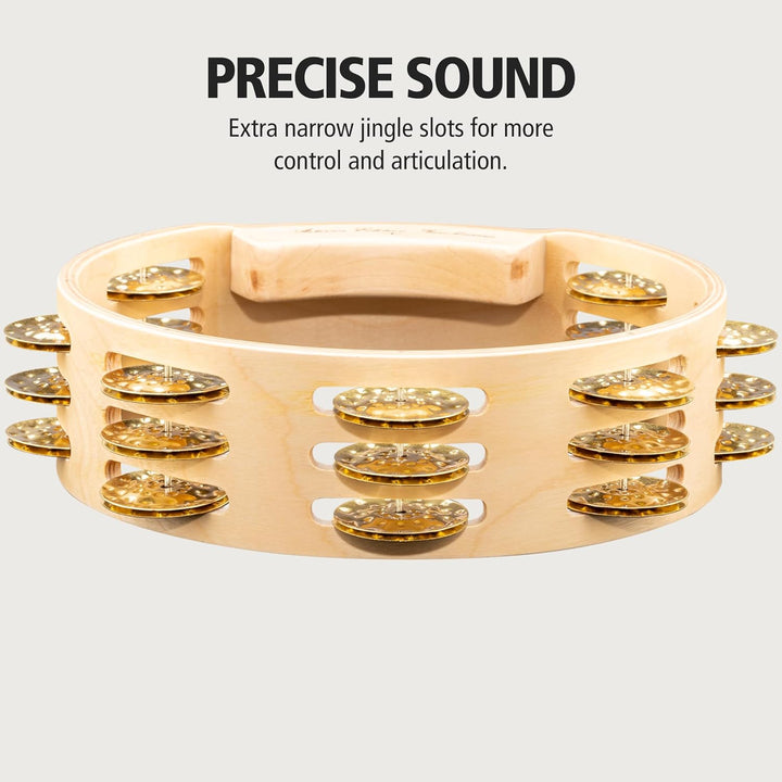 Meinl Percussion AE-CMTA3B Handtambourin, Artisan Edition, 20,32 cm (8 Zoll) Durchmesser, 3-reihig m