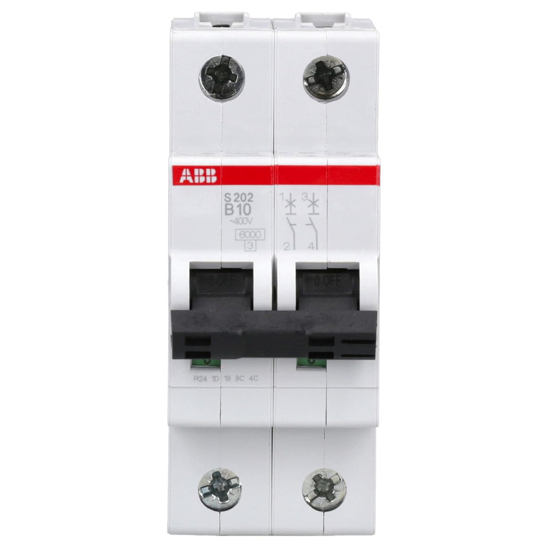 ABB S202-B10 Sicherungsautomat S200-2P 10 A-B 2CDS252001R0105 Single, Single