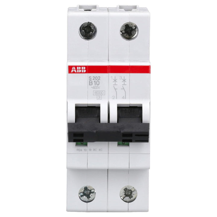 ABB S202-B10 Sicherungsautomat S200-2P 10 A-B 2CDS252001R0105 Single, Single