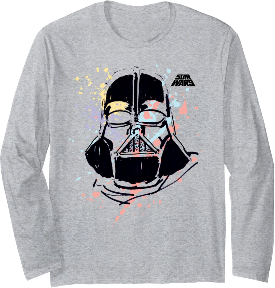 Star Wars Darth Vader Paint Splatter Langarmshirt