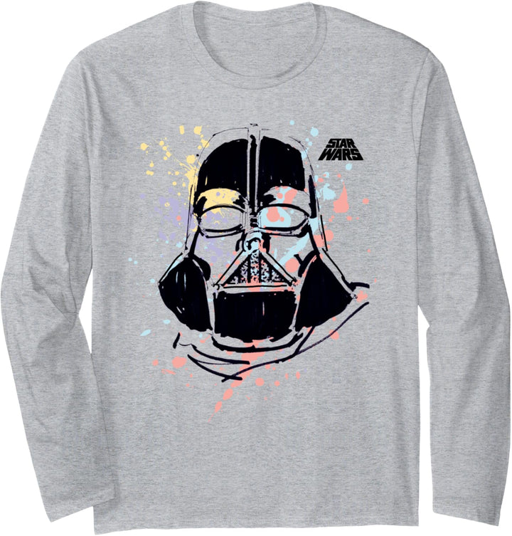 Star Wars Darth Vader Paint Splatter Langarmshirt