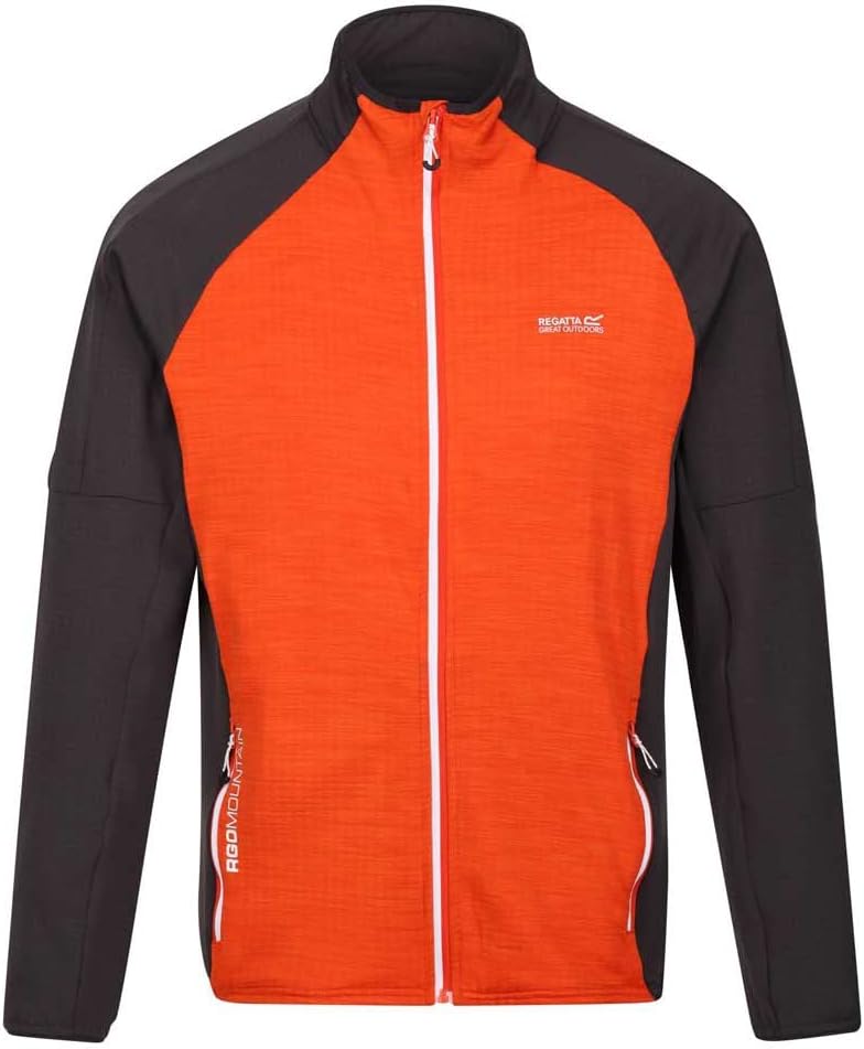 Regatta Hepley Fleecejacke für Herren leicht und dünn XXL Orange, XXL Orange