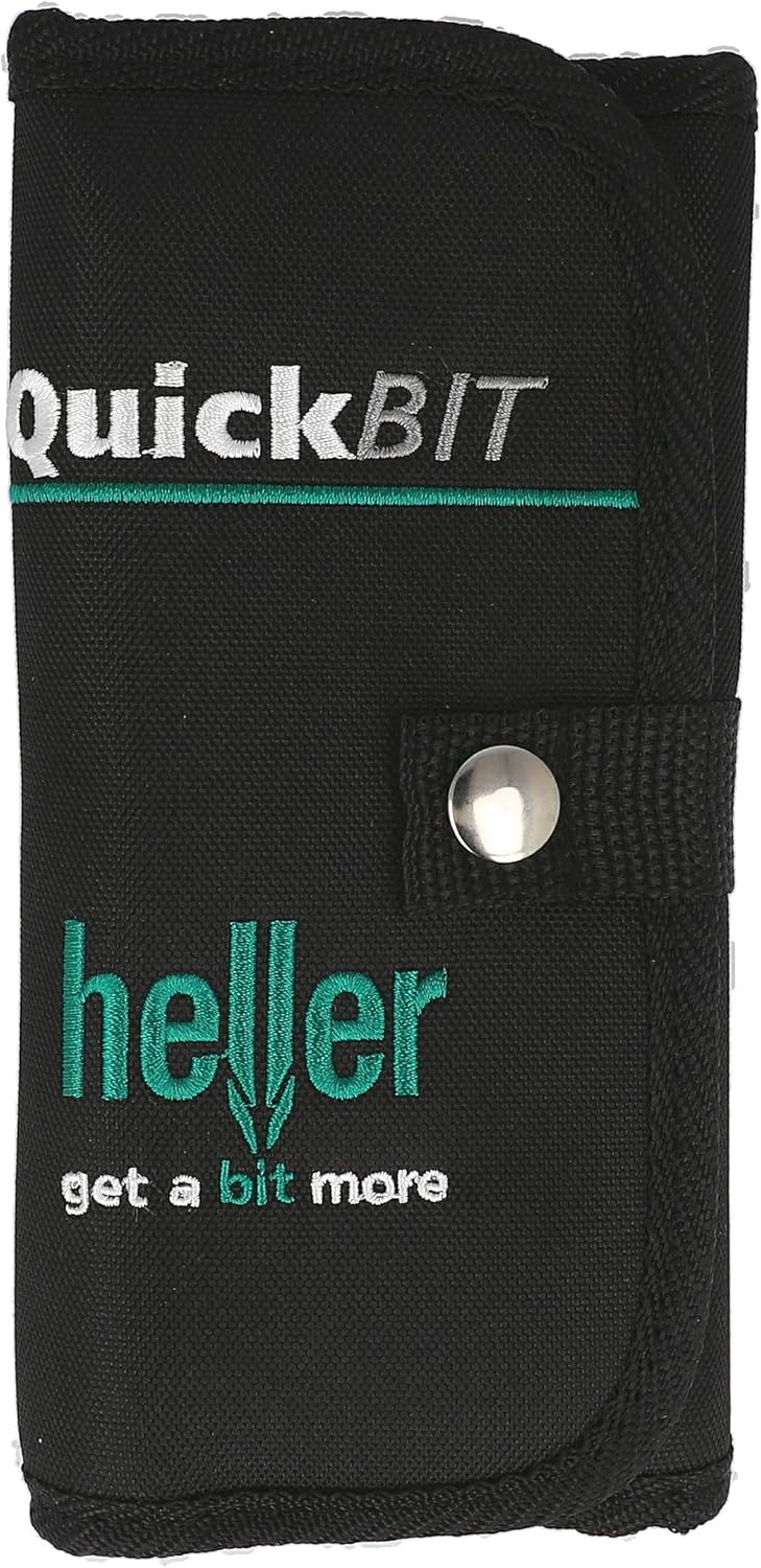 Heller Tools 330 QuickBit Flachfräsbohrer, ¼“-Sechskantschaft, profi-Bohrer für Sackloch- und Durchg