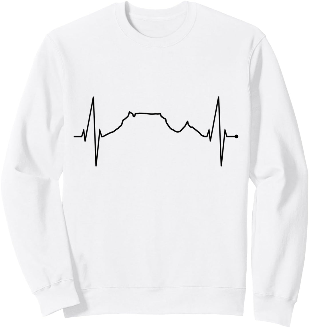 Kapstadt Skyline Herzschlag Cape Town Südafrika Tafelberg Sweatshirt