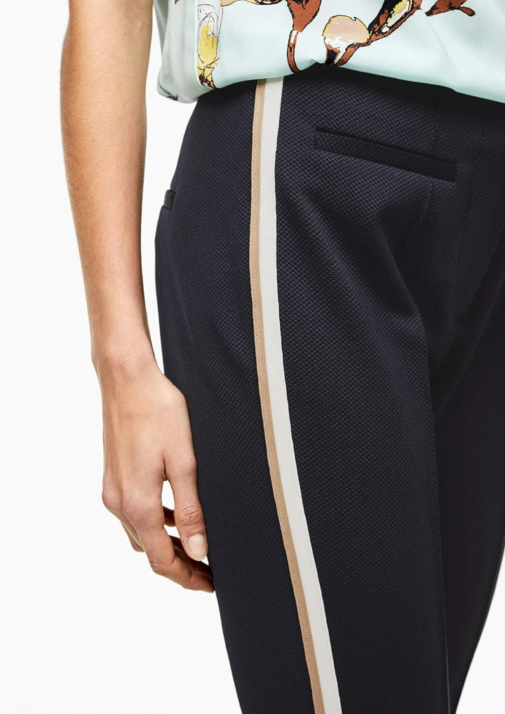 s.Oliver BLACK LABEL Damen 150.10.002.18.180.2039576 Hose 38 Dark Navy, 38 Dark Navy
