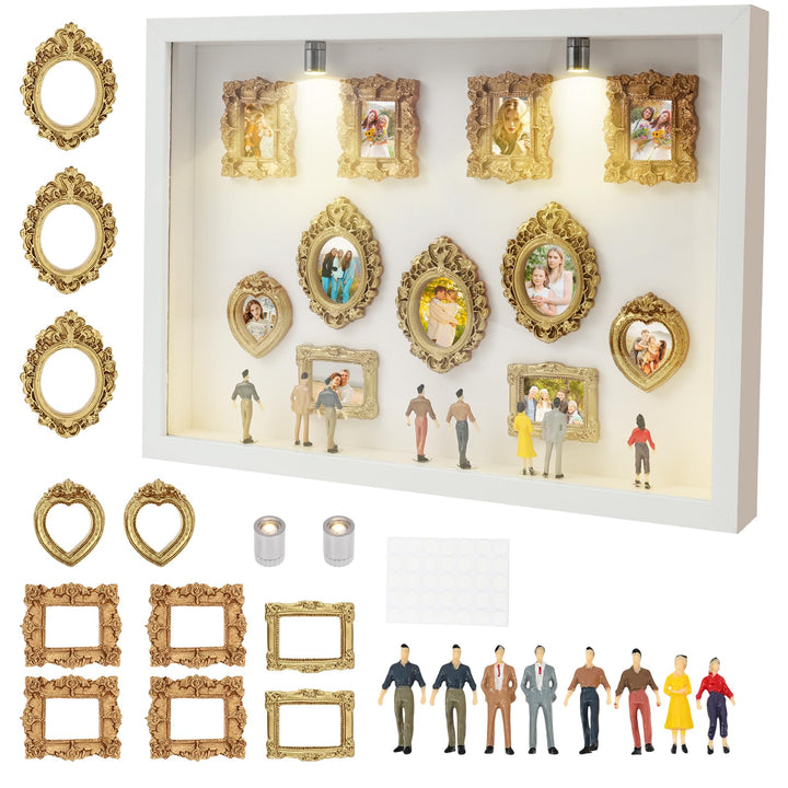 DIY Mini Museum Silhouette Box,Museum of Us DIY,Shadow Box,Miniatur Bilderrahmen,Foto Erinnerungsanz