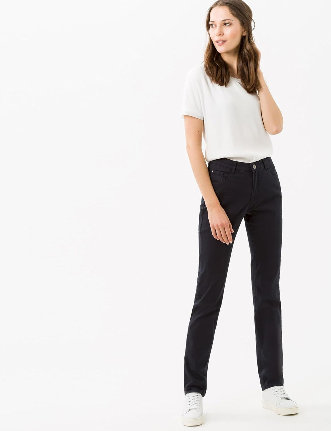 BRAX Damen Style Mary Five-pocket-hose in Wertigem Baumwollstretch Hose , Perma Blue, 44