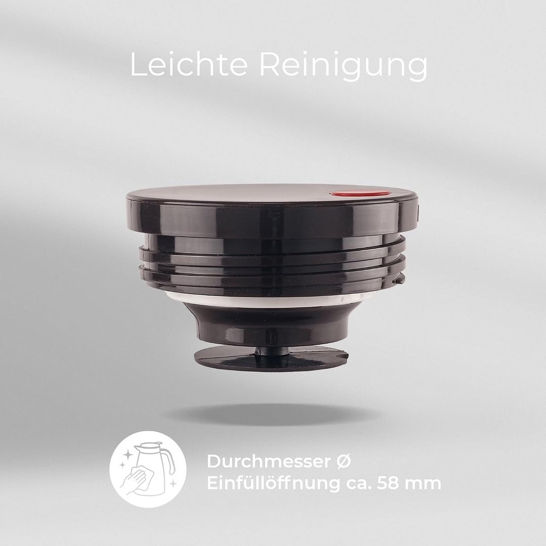 ROTPUNKT Isolierkanne 760 Maxima 1,0 l | Zweifunktions-Drehverschluss | BPA-frei - gesundes Trinken
