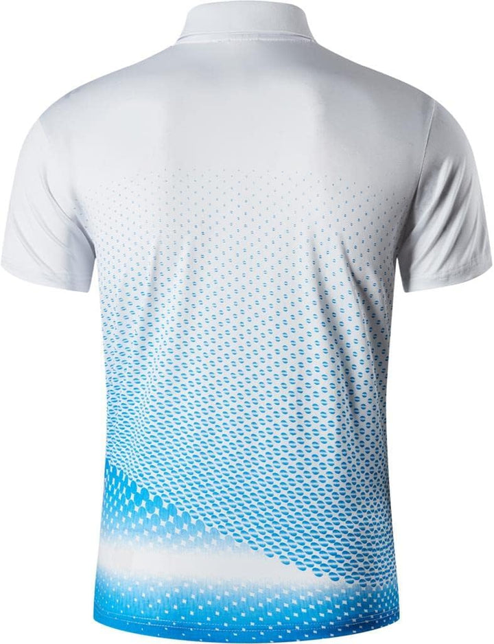 Jeansian Herren Kurzarm Passform Sport Polo Tee Shirts T-Shirts Tops Poloshirt Golf Tennis Picklebal