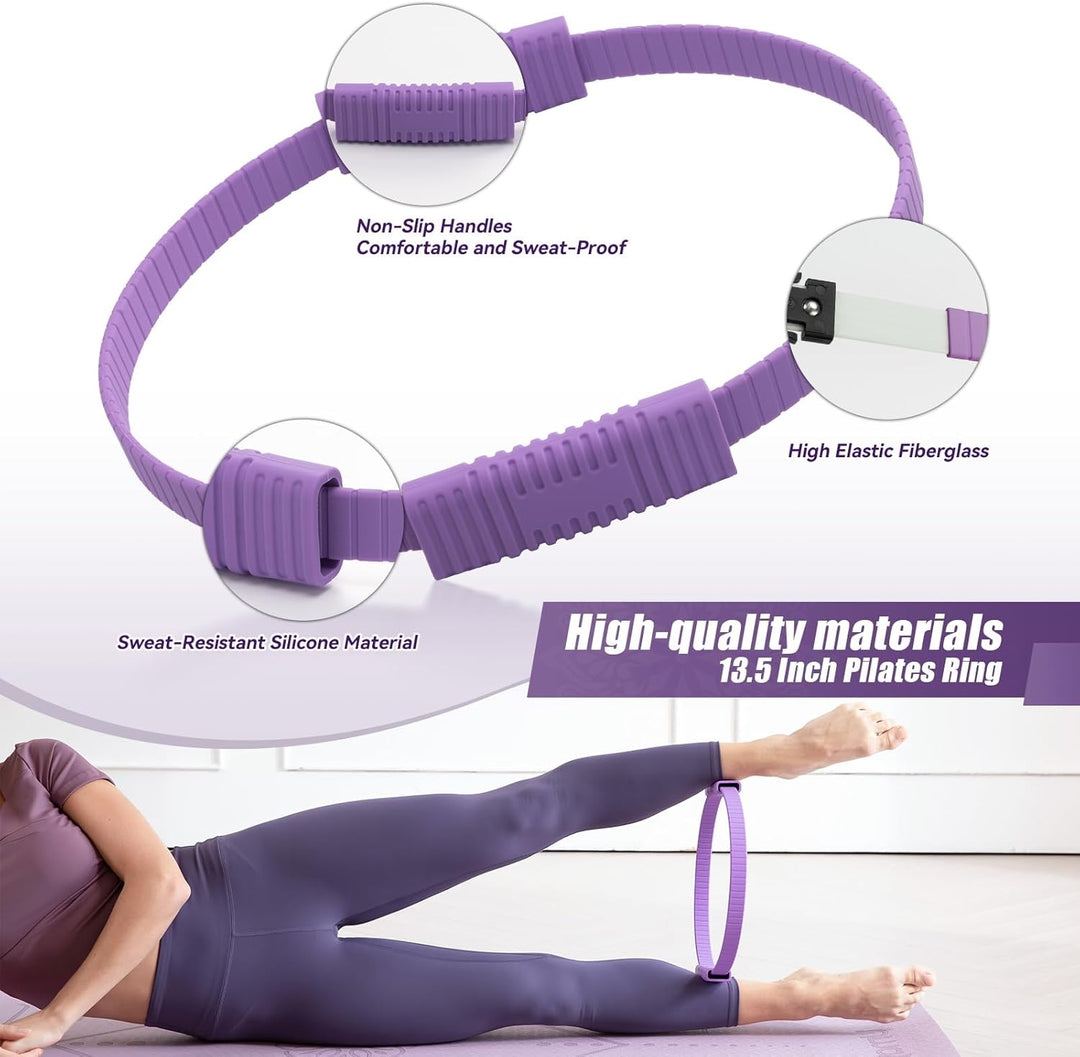 Pilates-Ring, 35,6 cm, magischer Kreis, Pilates-Ringe zur Konzentration auf die Stärkung der inneren