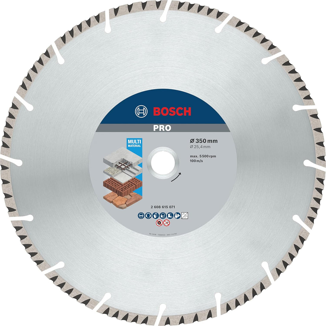 Bosch Professional Diamanttrennscheibe Standard for Universal (Beton und Mauerwerk, 350 x 25,40 mm,