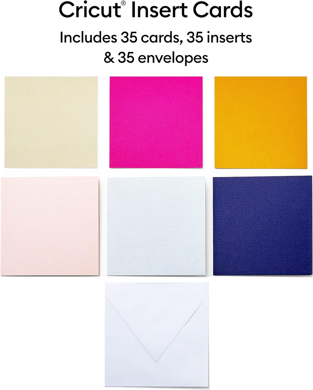 Cricut Insert Cards | Sensei | 12,1 cm x 12,1 cm (Cricut -Grösse S40) | 35-Pack | Zur Verwendung mit