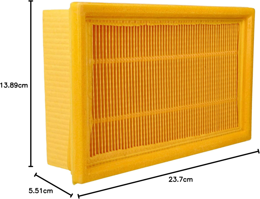 vhbw 2x Flachfaltenfilter L kompatibel mit Flex S-36, S36, S-47, S47 Nass-/Trockensauger Staubsauger