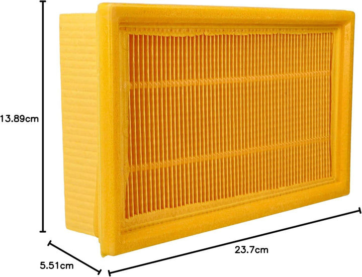 vhbw 2x Flachfaltenfilter L kompatibel mit Flex S-36, S36, S-47, S47 Nass-/Trockensauger Staubsauger