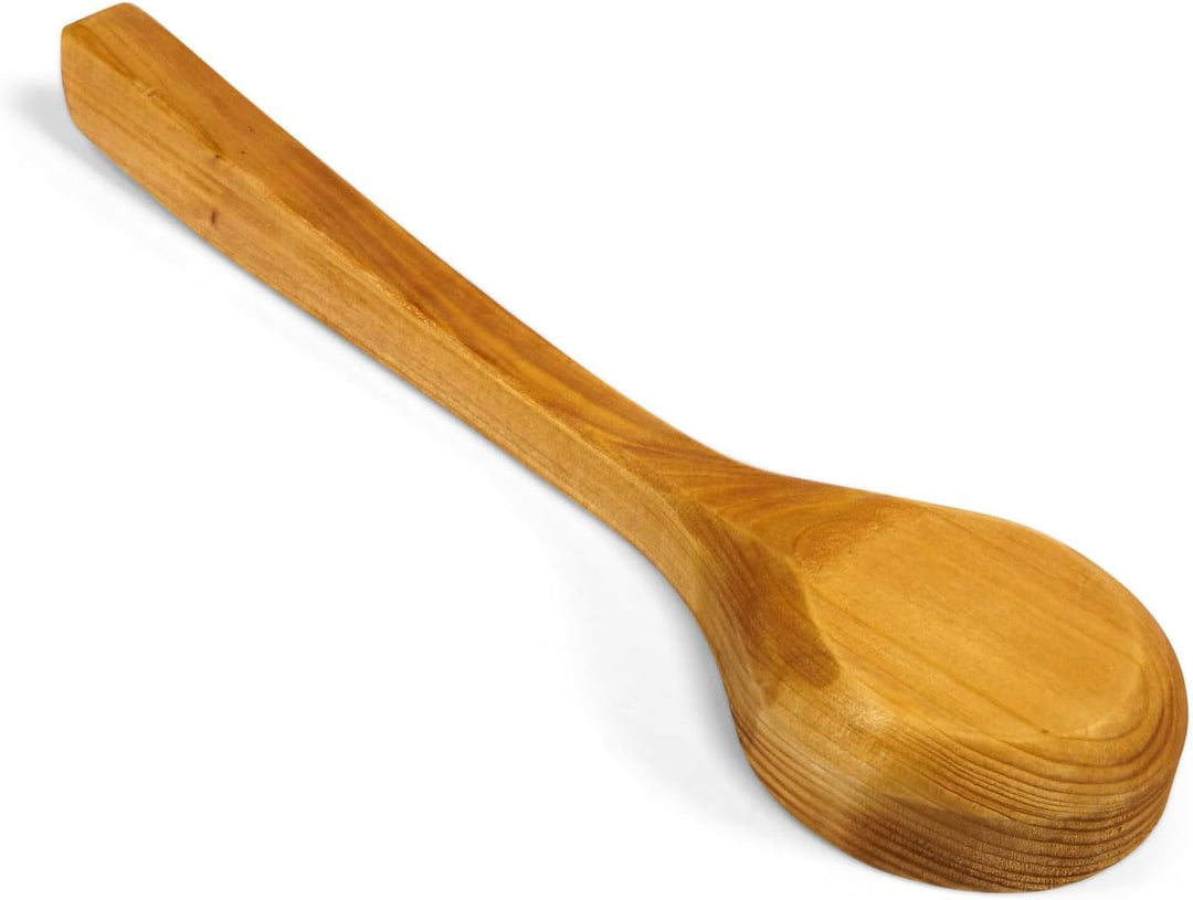 LaJa26 Sauna Kelle aus hochwertiger Fichte - Aufgusskelle für Saunaaufguss - 37 cm Länge - 120 ml Fa