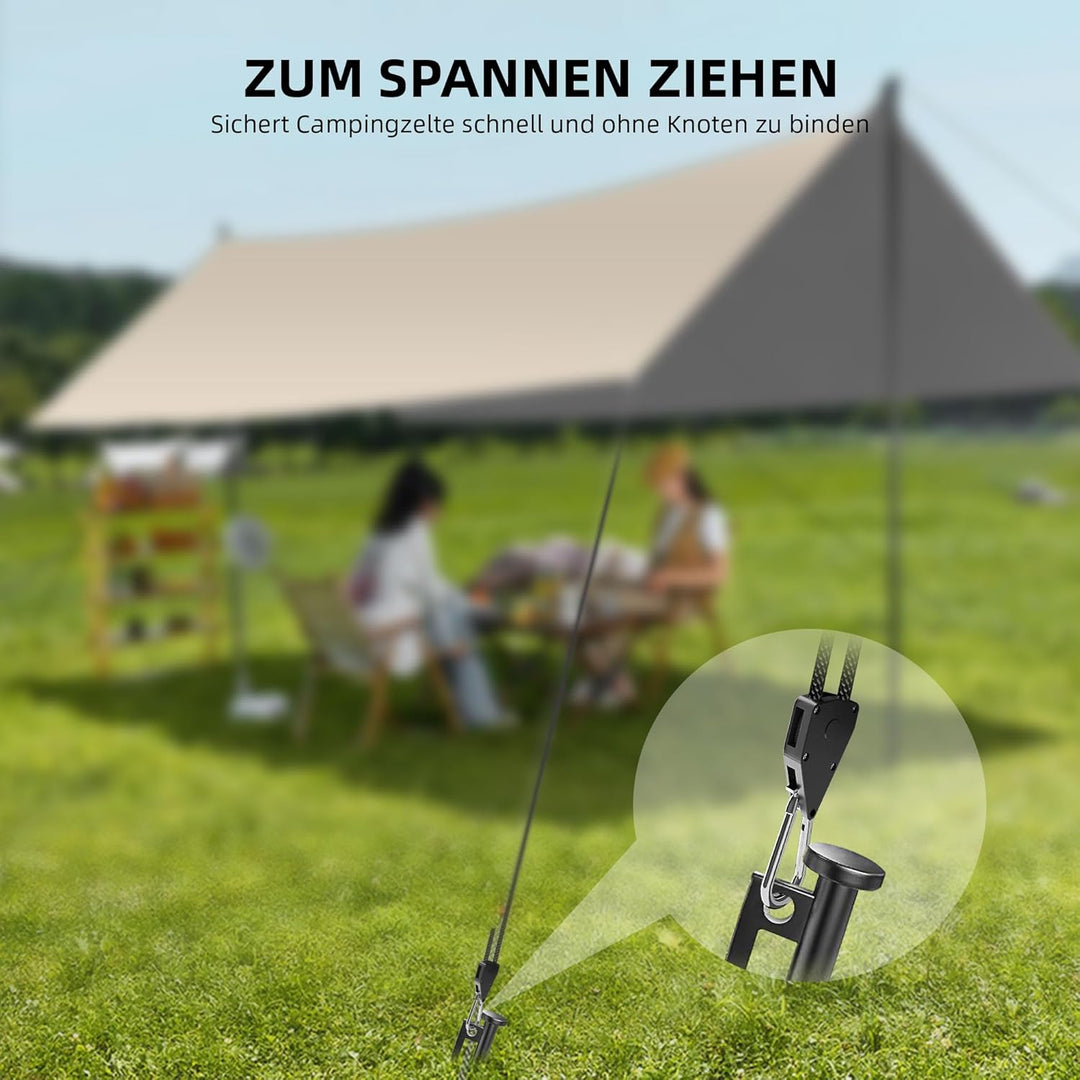 Spider Farmer 8 Stück Seilratsche mit Haken 68 KG Heavy Duty Einstellbare Ratchet Hanger für Pflanze