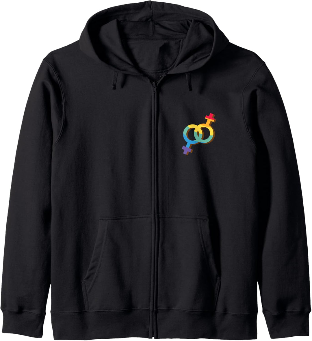 Lesbensymbol am Herzen Lesbisch Lesbian Lesben Kapuzenjacke