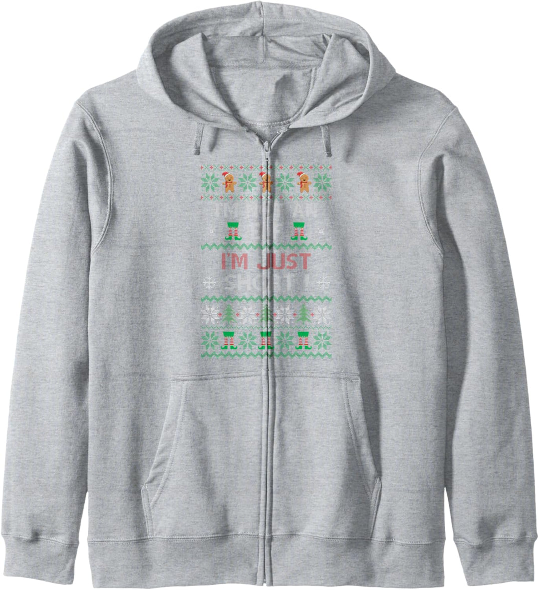 Christmas Kein Elf bin Klein Ugly Xmas Spruch Geschenkidee Kapuzenjacke