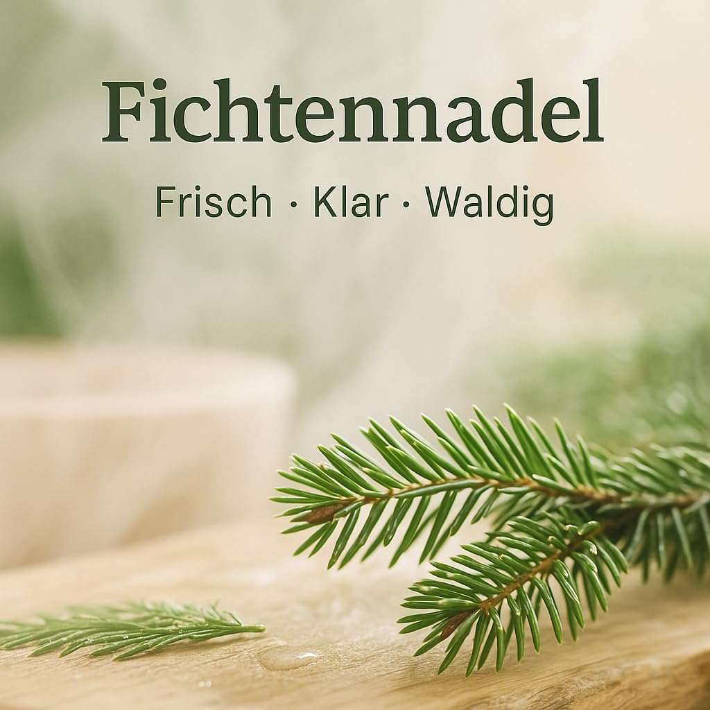 Dufte Momente Dampfbad Duftkonzentrat Fichtennadel 500ml – natürlicher Wellnessduft mit ätherischem