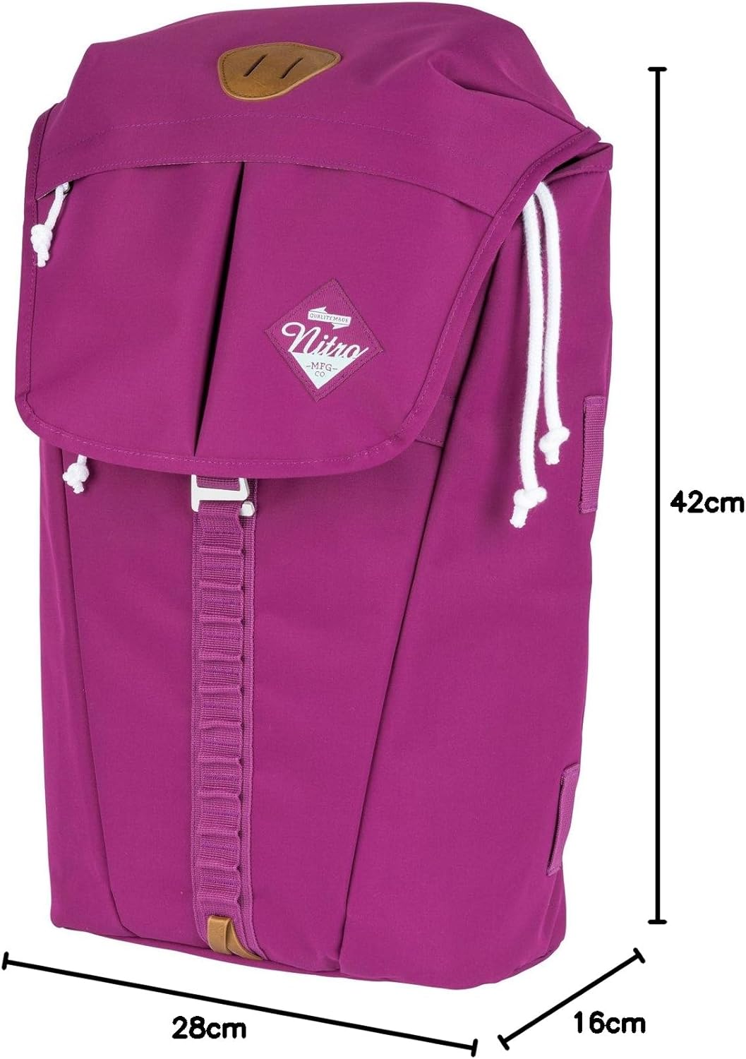 Nitro Cypress sportiver Daypack Rucksack für Uni &amp; Freizeit, Streetpack mit gepolstertem 15“ Wide La