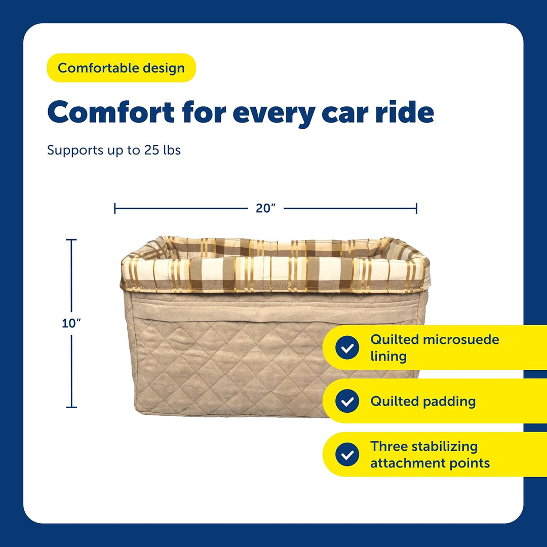 PetSafe Solvit Tagalong Standard-Autositz für Hunde, M, gesteppt M Original Verpackung Gesteppt, M O