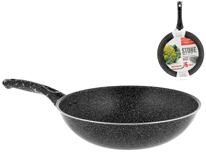 Home Stone Wok, Stein, Anthrazit, 28 cm
