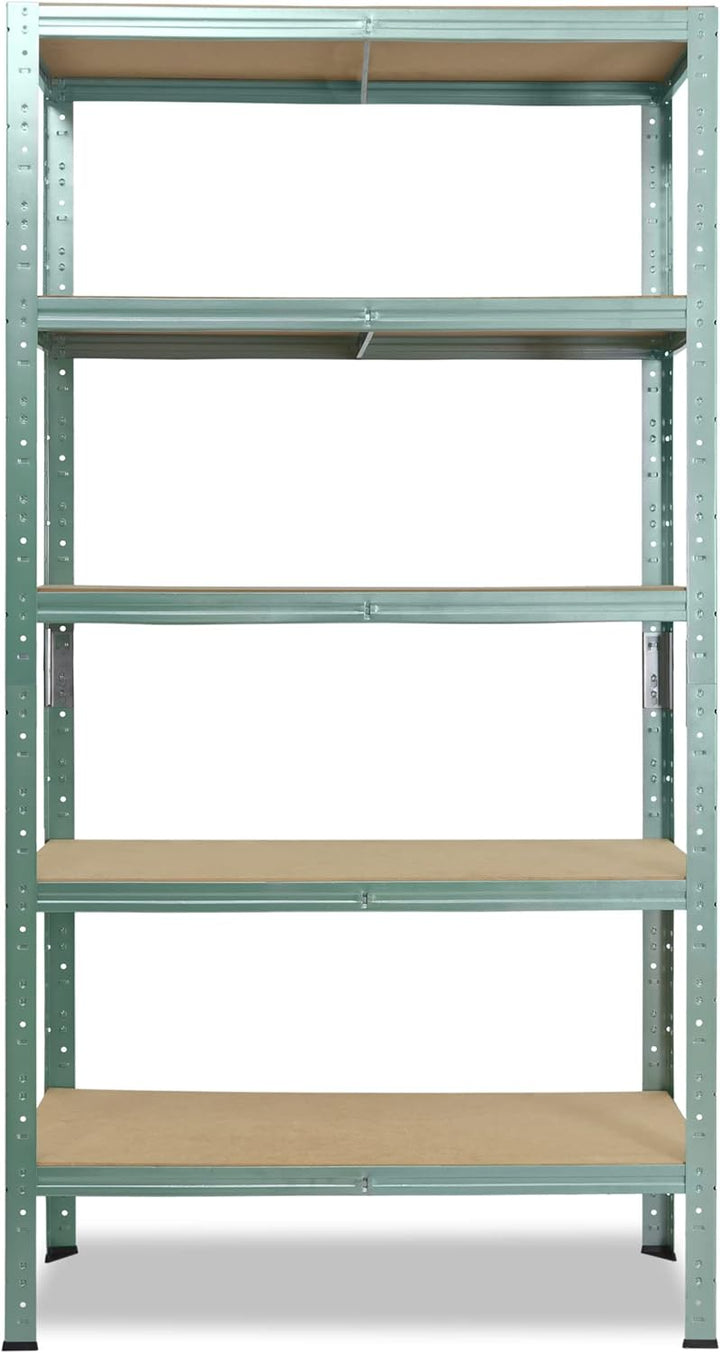 shelfplaza® 180x50x60cm Home Schwerlastregal grün/Metallregal mit 5 Böden/Kellerregal Metall, Garage