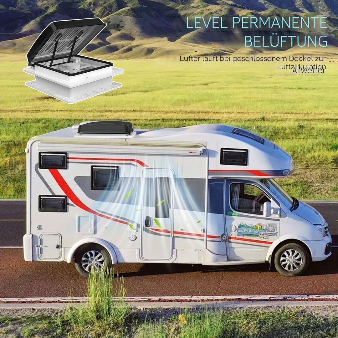 2012 Max Air Belüftung für Wohnmobil Dachventilator Dachlüfter Reversibler Abluftventilator, extrem