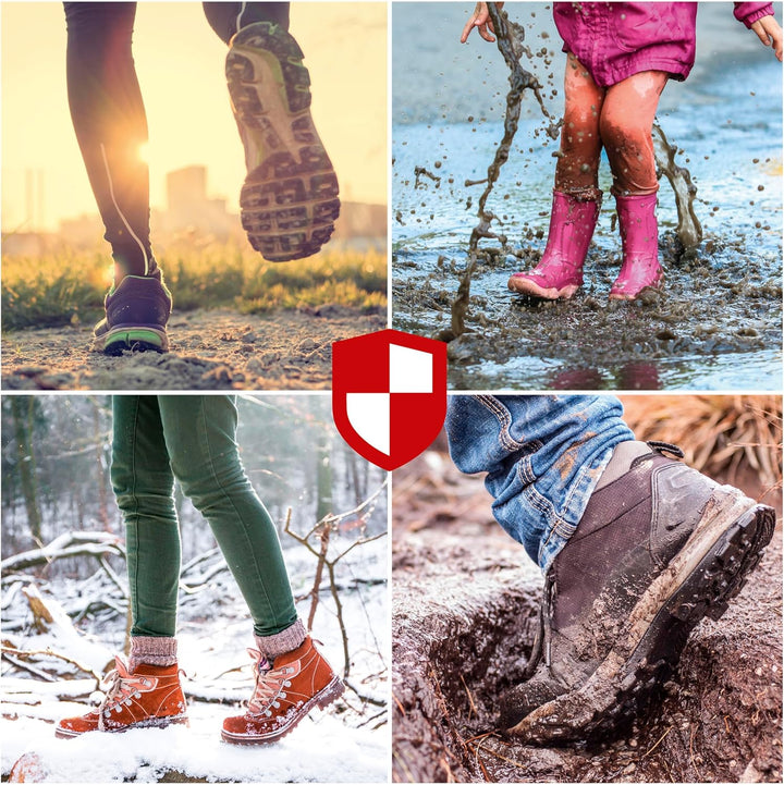 WALSER Gummimatten, Universal Automatte Metallic, Fussmatten Komplettset Riffelblech, Schutzmatte bl