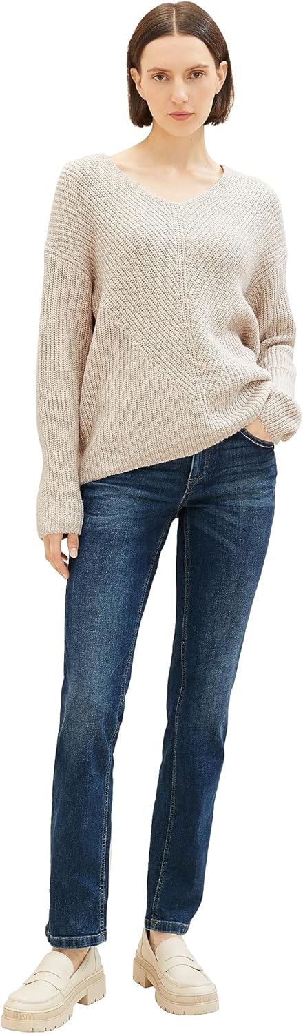 TOM TAILOR Damen Alexa Straight Jeans 26W / 30L 10281 - Mid Stone Wash Denim, 26W / 30L 10281 - Mid