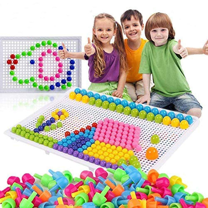 ITODA Steckspielzeug Mosaik Steckspiel Pädagogisches Kinderspielzeug Kreatives Spielzeug Jungen Mädc