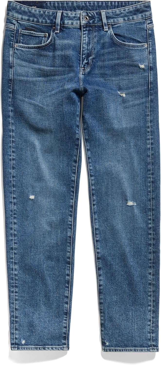 G-STAR RAW Damen Kate Boyfriend Jeans 29W / 30L Blau (Antique Faded Orinoco Blue Destroyed D15264-c0