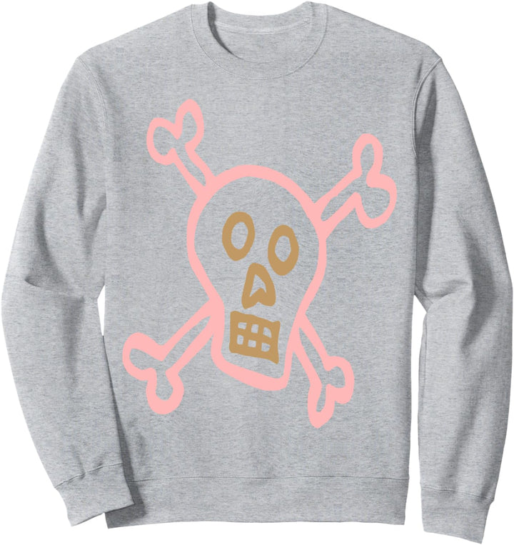Schädel und gekreuzte Knochen Grunge Sweatshirt