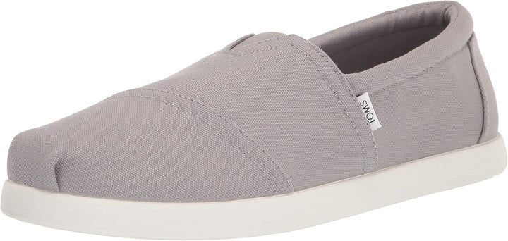 TOMS Herren Alp FWD Flacher Slipper 46 EU Grau Recycelte Baumwollleinwand, 46 EU Grau Recycelte Baum