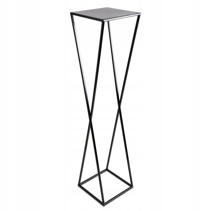 Blumenständer Metall Schwarz 100 cm Hoch - Solider und Robuster Blumenhocker Metall - Pflanzenstände