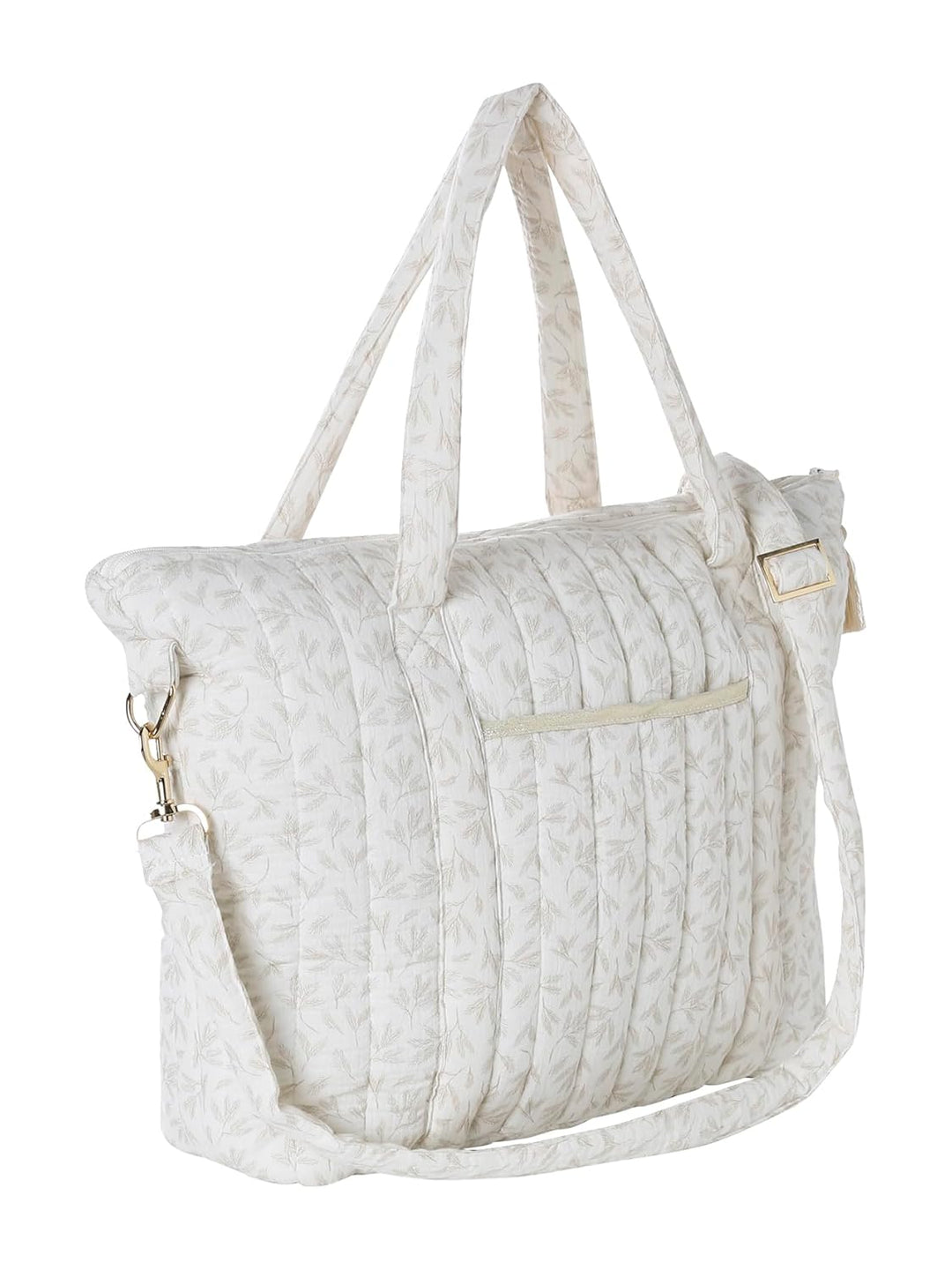 VERTBAUDET Wickeltasche „Plume“ beige bedruckt/hygge