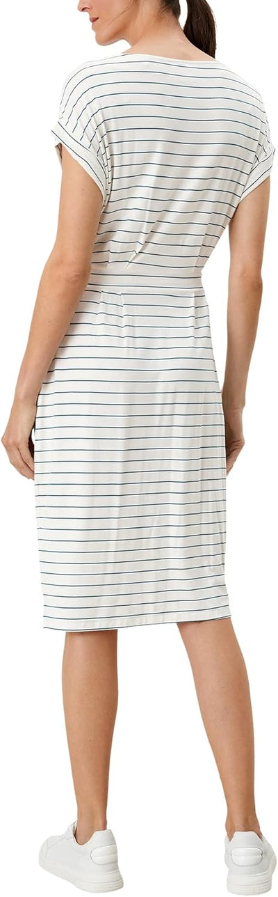 s.Oliver Damen Dress Kleid 32 Off-white Stripe (02g8), 32 Off-white Stripe (02g8)